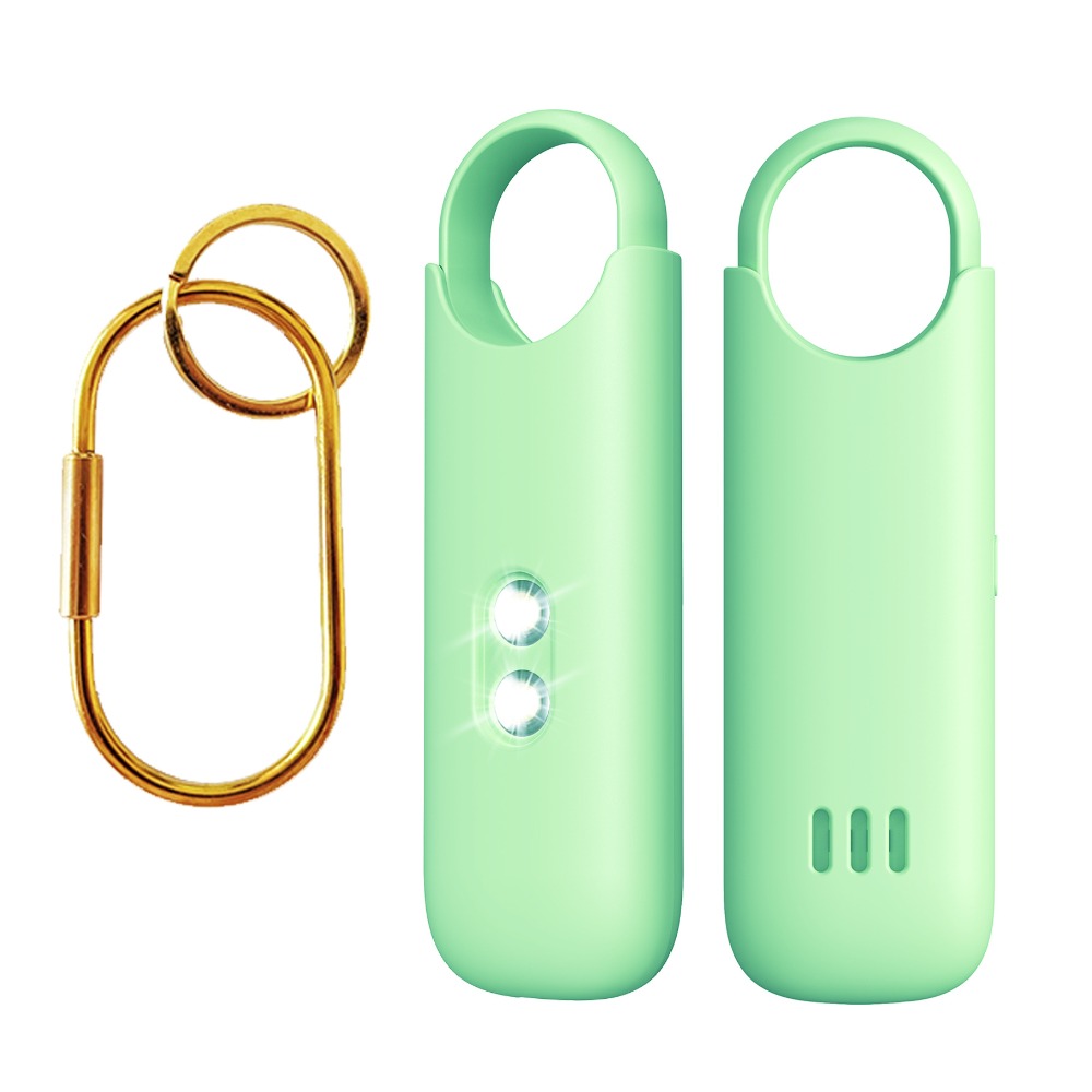 Personal Alarm Keychain - อุปกรณ์ส่งสัญญาณเตือนภัยส่วนตัว 130dB พร้อมไฟ LED คู่ ชาร์จไฟได้