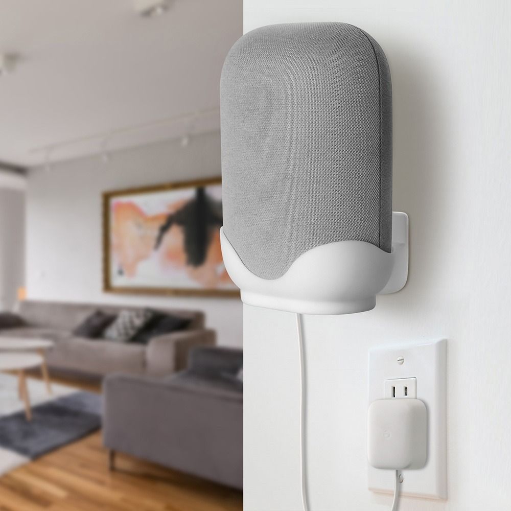 Google Speaker Nest Audio - ที่ยึดลำโพงติดผนัง ทนทาน ประหยัดพื้นที่ ไม่ต้องเจาะรู ทำจากอะคริลิก พร้อมระบบจัดการสาย