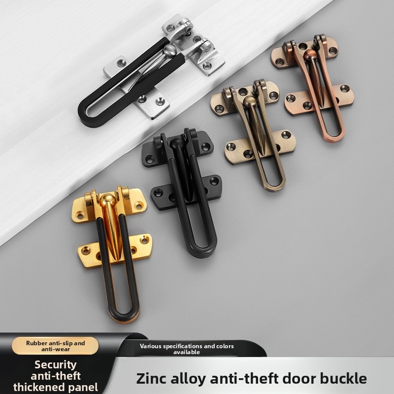 Security Chain Door - โซ่ประตูกันขโมยโลหะผสมสังกะสี แบบหนา สำหรับความปลอดภัยในห้องพักโรงแรม อุปกรณ์ล็อคประตูเพื่อความปลอดภัย