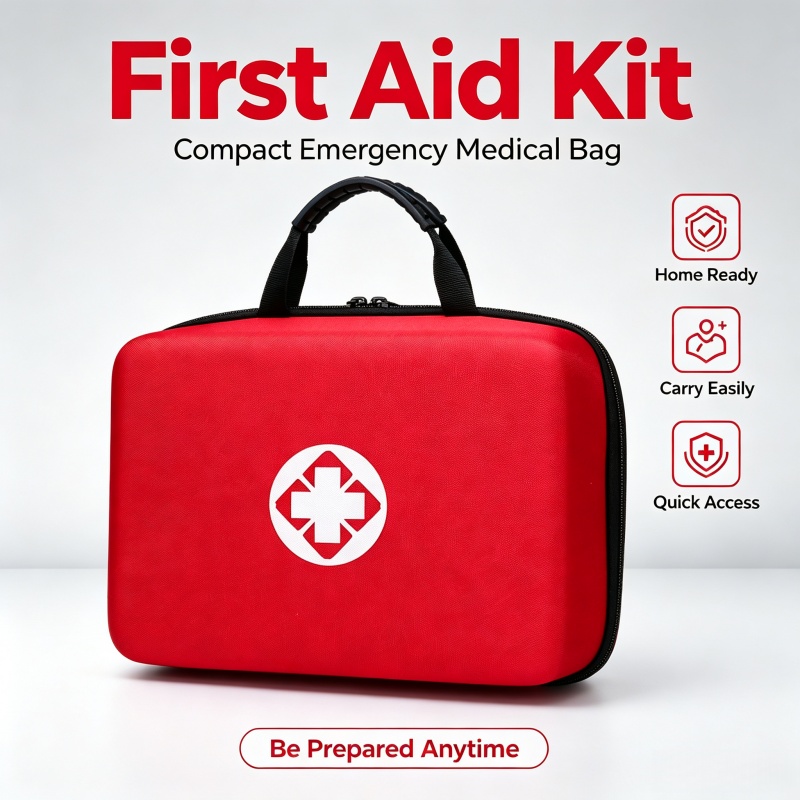 First Aid Bag Kit - ชุดปฐมพยาบาลแบบพกพา, กระเป๋าเก็บอุปกรณ์การแพทย์ฉุกเฉิน EVA, ชุดปฐมพยาบาลสำหรับการเอาชีวิตรอดกลางแจ้งสำหรับการขับขี่และการใช้งานในครัวเรือน
