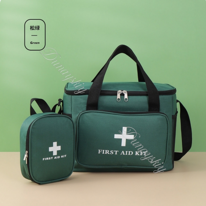 กระเป๋าชุดปฐมพยาบาลสีเขียว กระ - First Aid Bag Kit บทวิจารณ์และราคา
