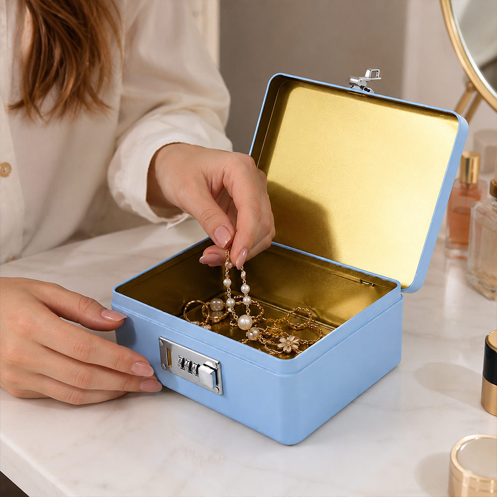 กล่องเก็บของแบบมีรหัสล็อค โครง - Medicine Cabinet Lock บทวิจารณ์และราคา