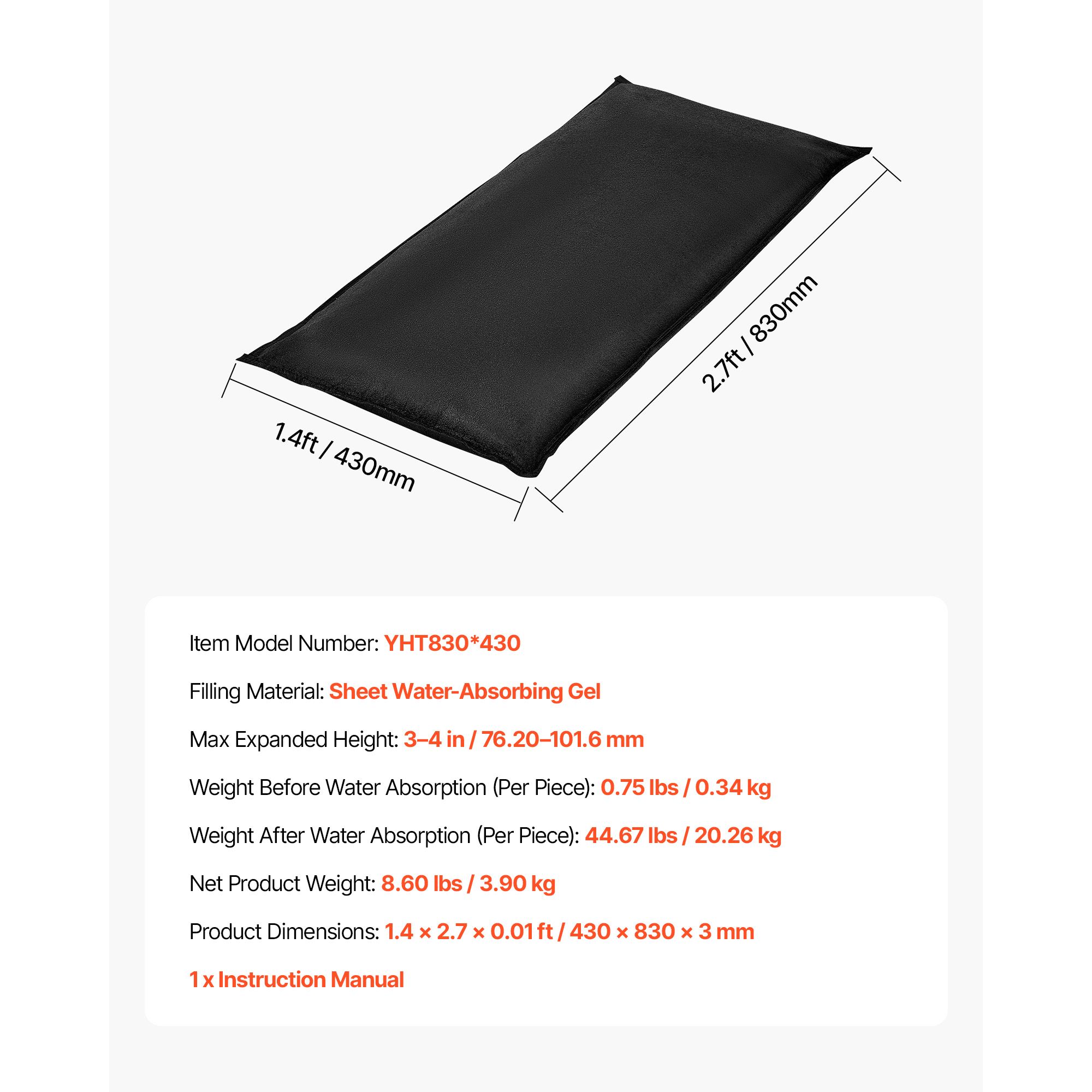 แผงกั้นน้ำท่วม, แพ็ค 10 ชิ้น,  - Flood Barrier Bag บทวิจารณ์และราคา