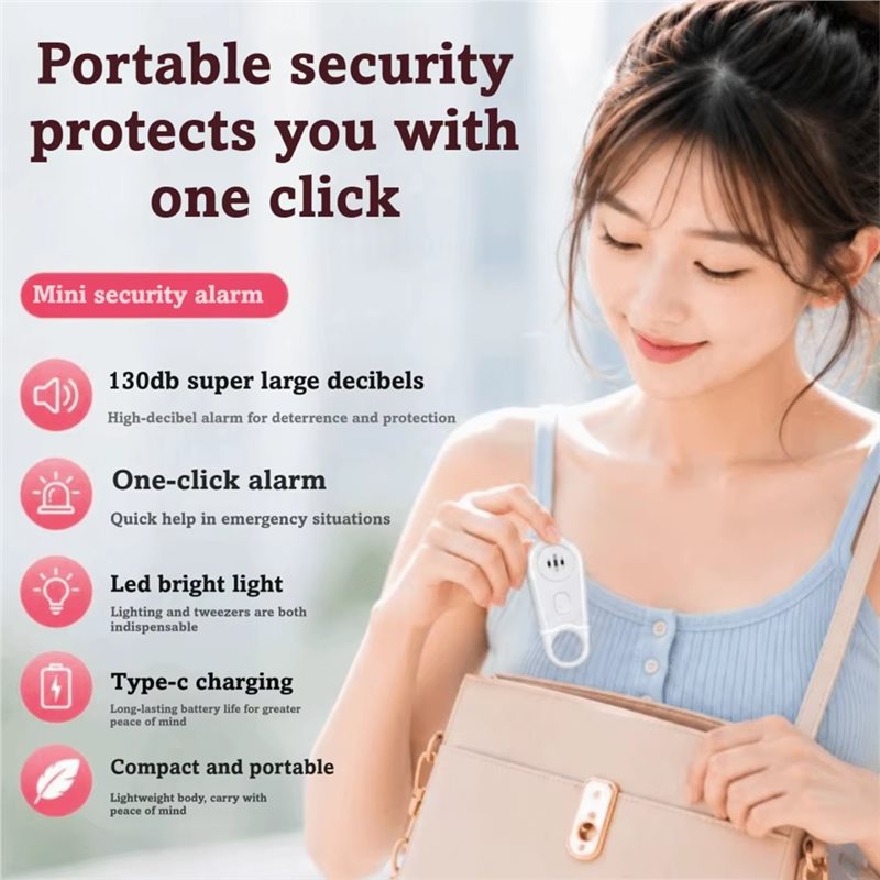 พวงกุญแจสัญญาณเตือนฉุกเฉินแบบพ - Personal Alarm Keychain บทวิจารณ์และราคา